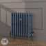 CI-RC660-BLU-FB-LS04 - Richmond Blue 4 Column Victorian Cast Iron Radiator H660mm x W343mm CI-RC660-BLU-FB-LS04 - Richmond Blue 4 Column Victorian Cast Iron Radiator H660mm x W343mm